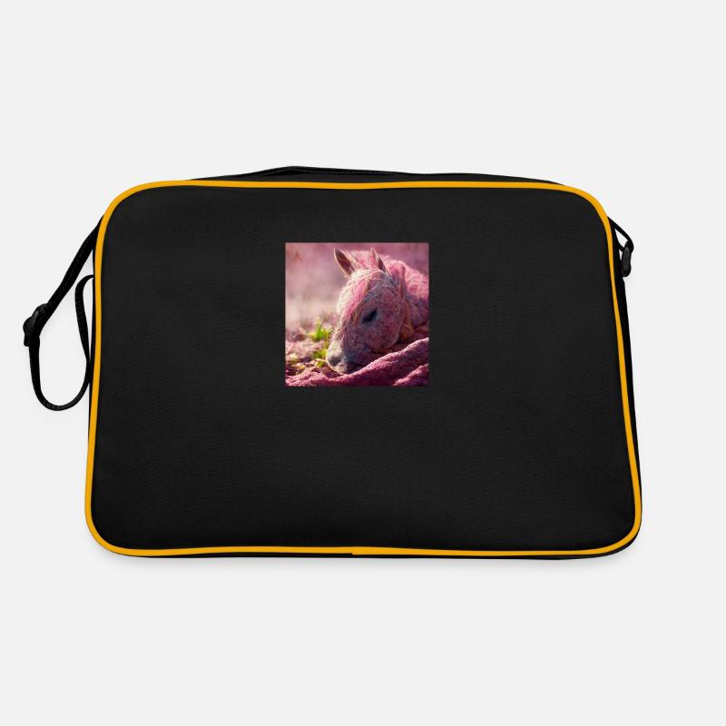 Bébé cheval couché sur le sol Rosa III Sac Retro