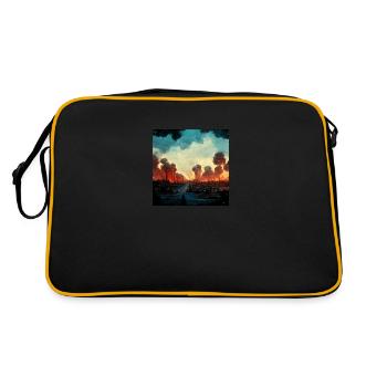 No war! - Retro Bag - black/gold - Back