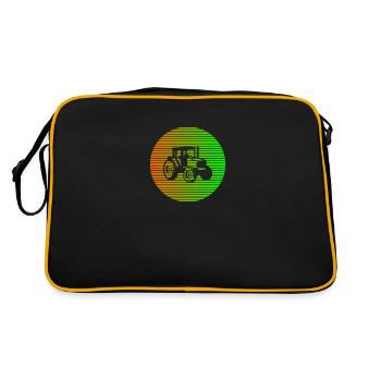 tracteur - Sac Retro - noir/or - Dos