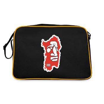 Italy Travel Italian Sardegna Sardinia - Retro Bag - black/gold - Back