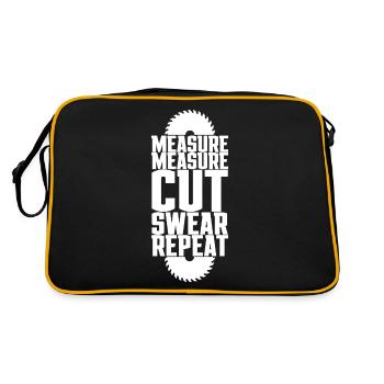 Mesure Mesure Couper Jument Répéter 4 - Sac Retro - noir/or - Dos