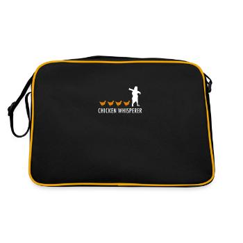 Chicken Whisperer Chicken Lover - Retro Bag - black/gold - Back