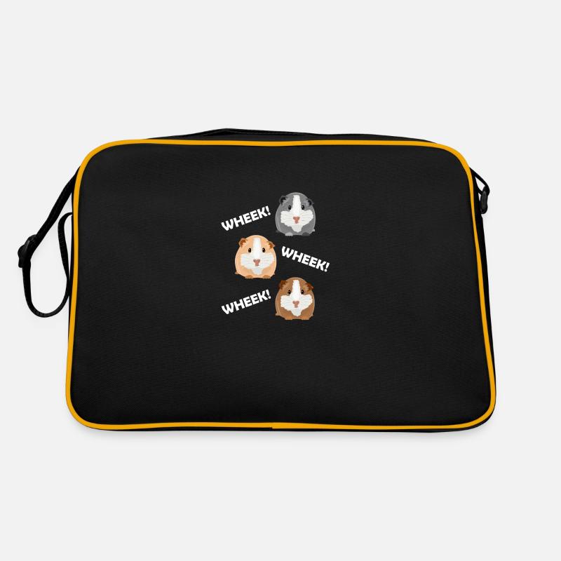 Trois cochons d'Inde mignons - cadeau - wheek wheek Sac Retro