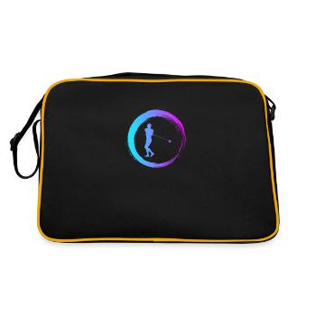 Sporty Hobby Leidenschaft Hammerwurf - Retro Tasche - Schwarz/Gold - Hinten