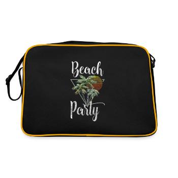 Holidays Palm Trees Surfing Holidays - Retro Bag - black/gold - Back
