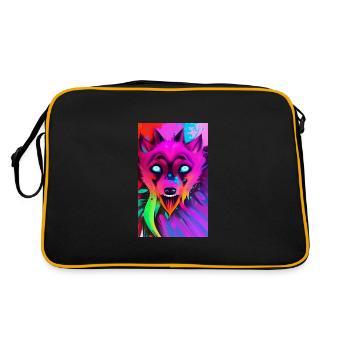Werewolf | Wolf | Mythical creatures | Monsters | Mystical - Retro Bag - black/gold - Back