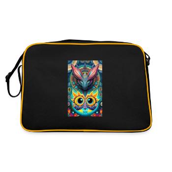 Extraterrestre | OVNI | Vaisseau spatial | PAU | étranger - Sac Retro - noir/or - Dos