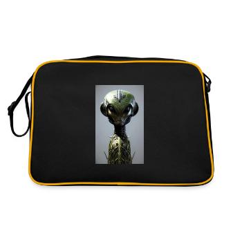 Extraterrestre | OVNI | Vaisseau spatial | PAU | étranger - Sac Retro - noir/or - Dos