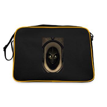Extraterrestre | OVNI | Vaisseau spatial | PAU | étranger - Sac Retro - noir/or - Dos