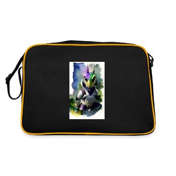 Extraterrestre | OVNI | Vaisseau spatial | PAU | étranger - Sac Retro - noir/or - Dos