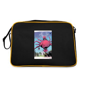 Extraterrestre | OVNI | Vaisseau spatial | PAU | étranger - Sac Retro - noir/or - Dos