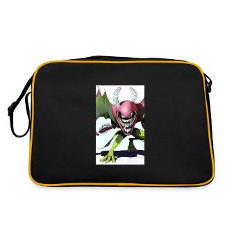Extraterrestre | OVNI | Vaisseau spatial | PAU | étranger - Sac Retro - noir/or - Dos