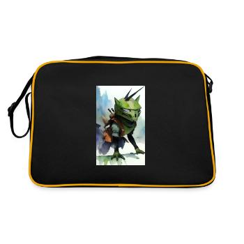 Extraterrestre | OVNI | Vaisseau spatial | PAU | étranger - Sac Retro - noir/or - Dos