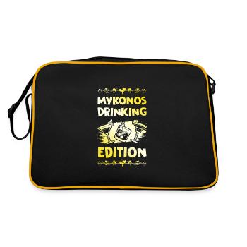 Mykonos Drinking Dicton - Sac Retro - noir/or - Dos