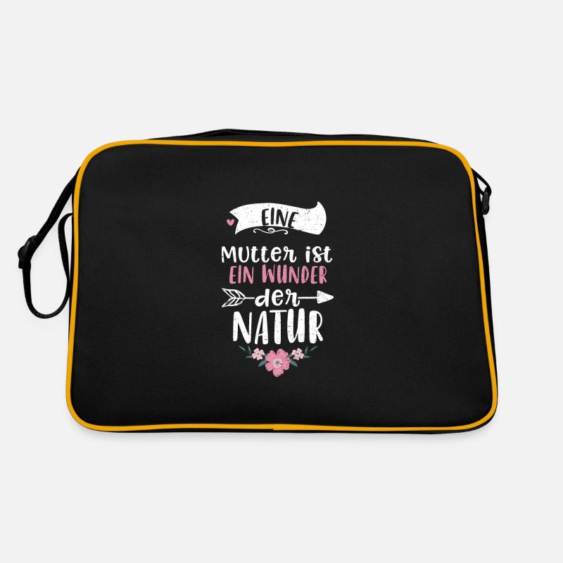 Eine Mutter ist ein Wunder der N... Retro Tasche