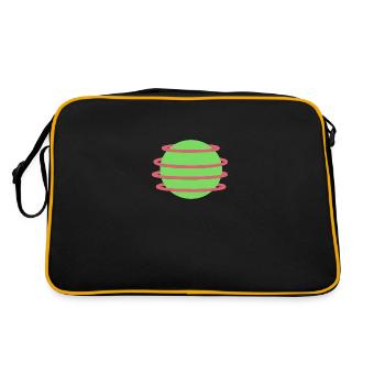 Stylish Orb Design - Retro Bag - black/gold - Back