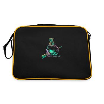 Purple Skull pear - Retro Bag - black/gold - Back