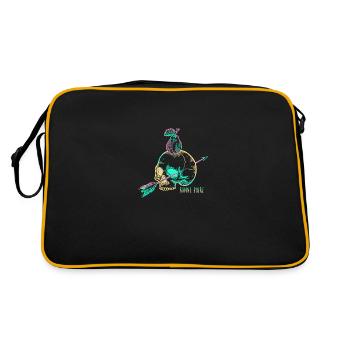 Skull pear yellow - Sac Retro - noir/or - Dos