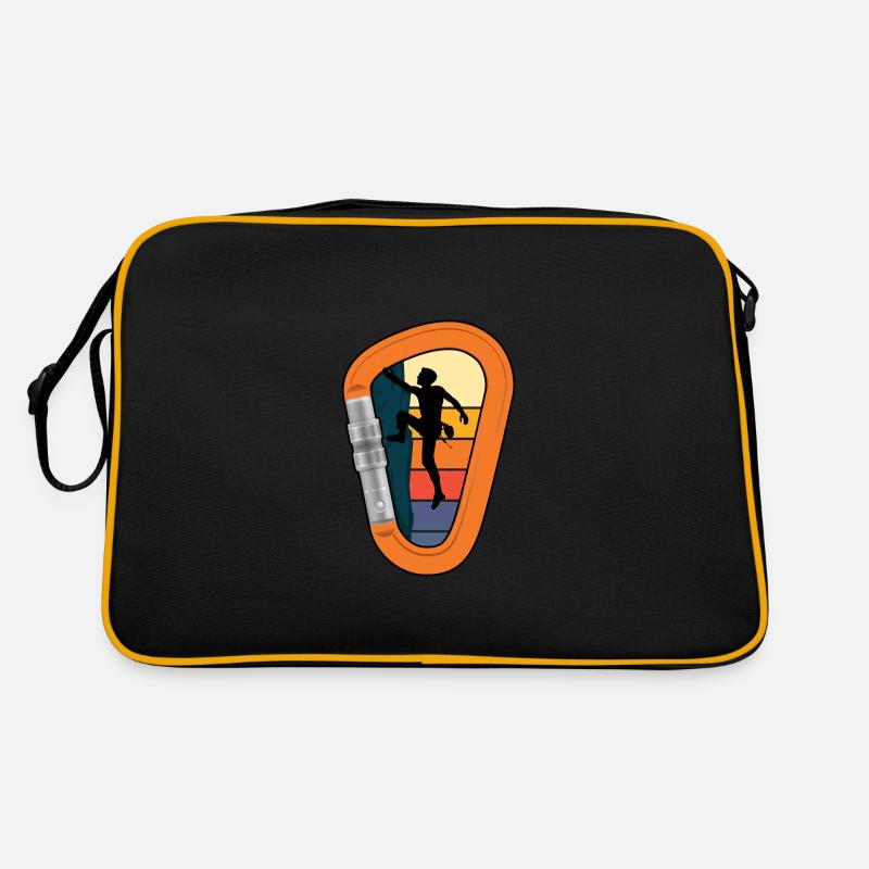 climbing carabiner climbing rope alpine Retro Bag
