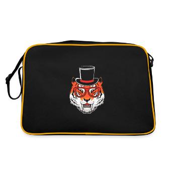Tigre à dents de sabre - Sac Retro - noir/or - Dos