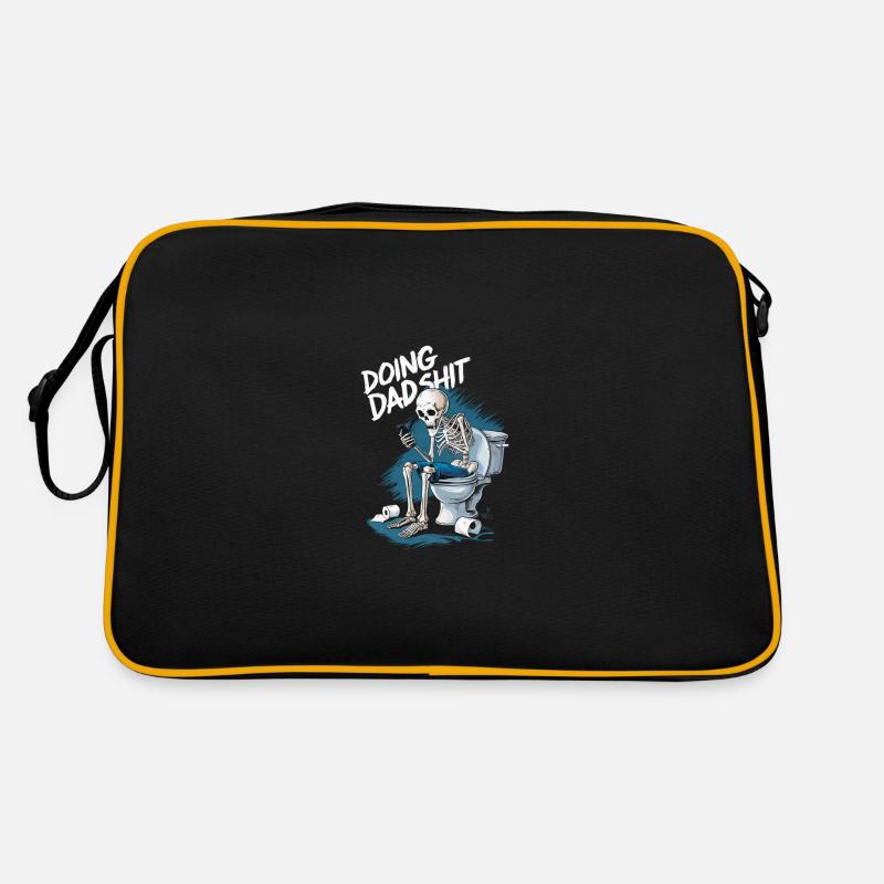 Doing Dad Shit Funny Skeleton Fathers Day Retro Bag
