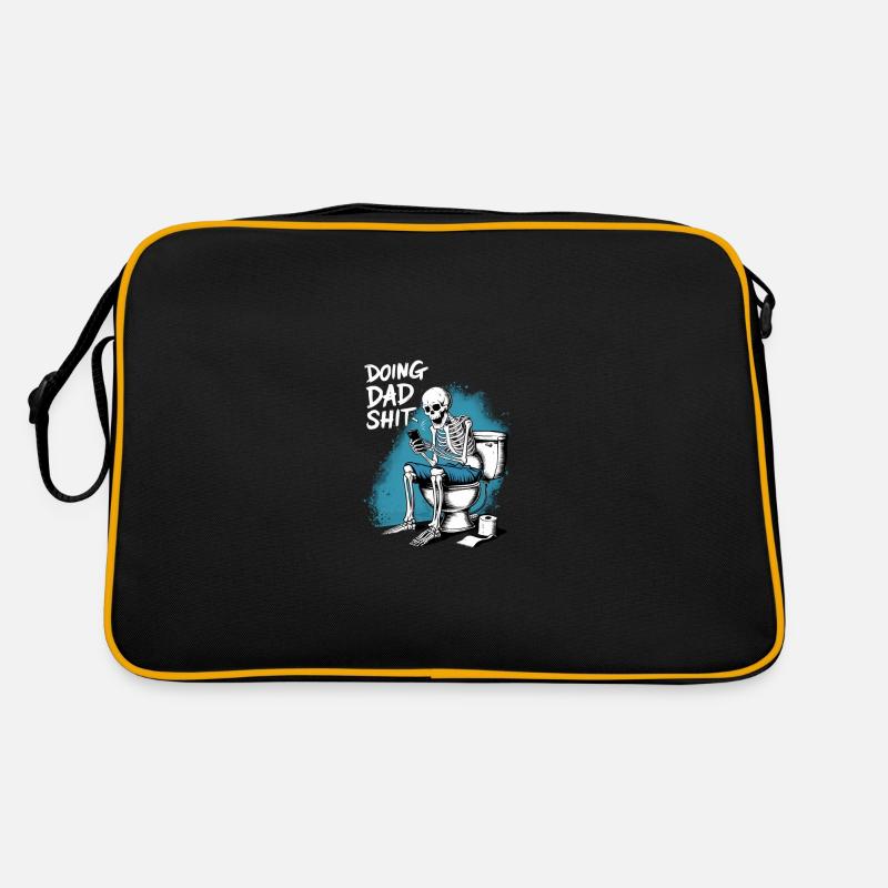 Doing Dad Shit Funny Skeleton Fathers Day Retro Bag