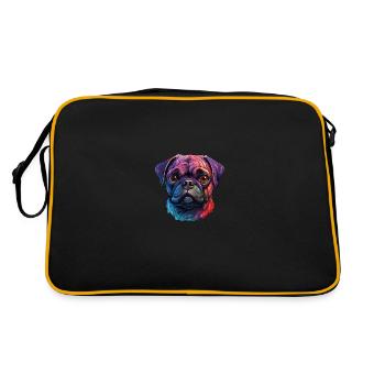 Carlin de différentes couleurs - Sac Retro - noir/or - Dos