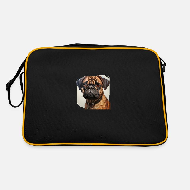 Portrait de carlin Sac Retro