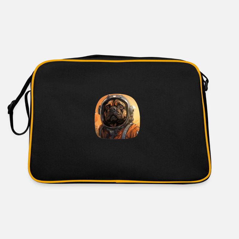 Pug Austronaut Retro Bag