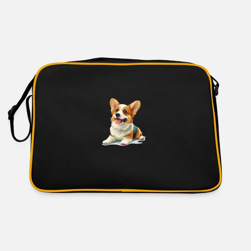 Mignon petit chien Sac Retro