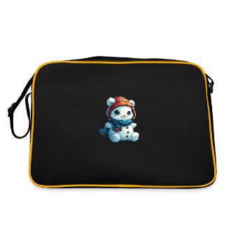 Bonhomme de neige pour les enfants - Sac Retro - noir/or - Dos