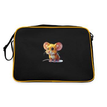 souris mignonne - Sac Retro - noir/or - Dos