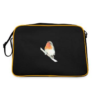 rouge-gorge - Sac Retro - noir/or - Dos