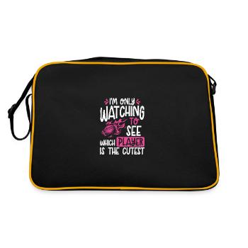 I Only Watch American Football - Retro Bag - black/gold - Back