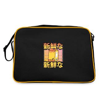 Jus d’orange kawaii sucré - Sac Retro - noir/or - Dos