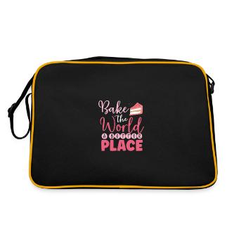 Faites cuire le monde pour un meilleur moment - Sac Retro - noir/or - Dos