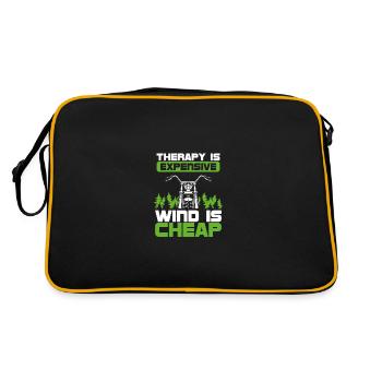 Biker wind is cheap - Retro Bag - black/gold - Back
