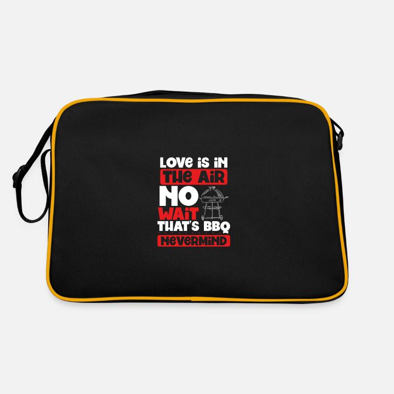 Love is bbq Retro Bag