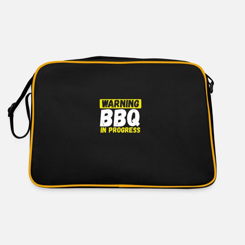 Warning Grilling Running Retro Bag
