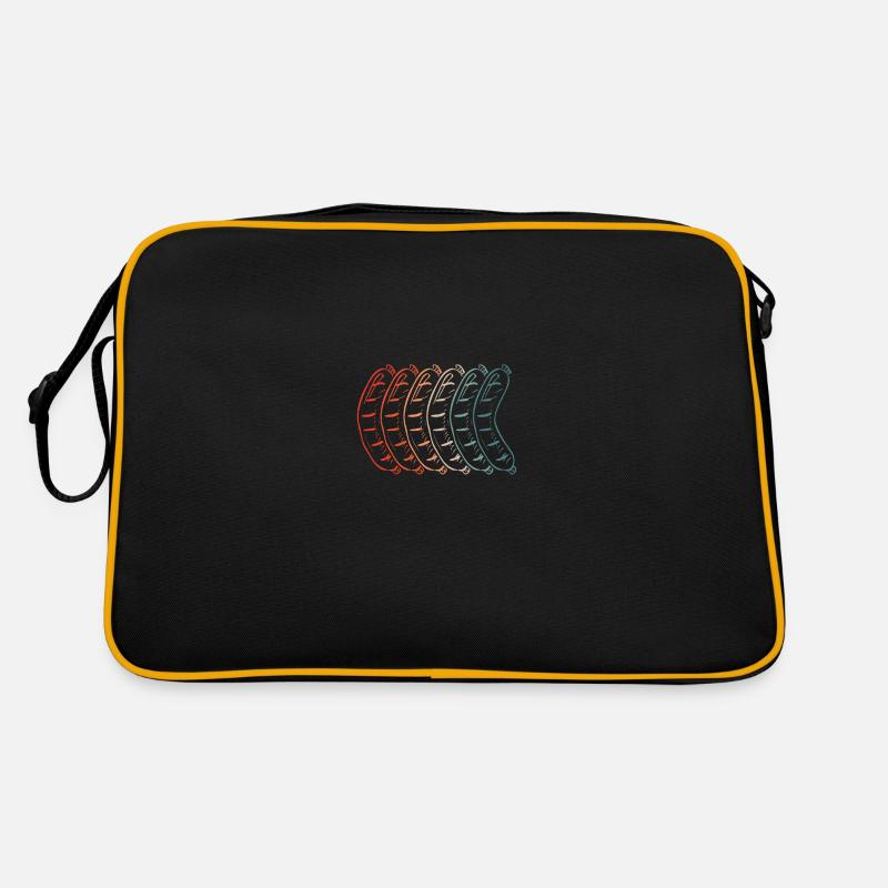 Bunte Bratwurst Retro Tasche