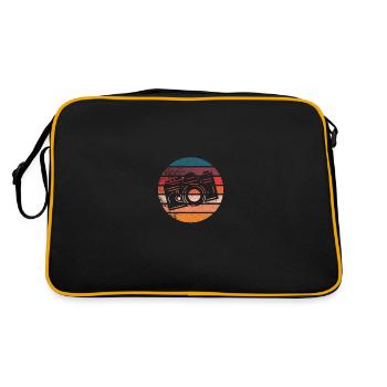 Colorful vintage camera - Retro Bag - black/gold - Back
