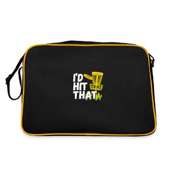 Ich Habe Das Disc golf Geschlagen - Retro Tasche - Schwarz/Gold - Hinten