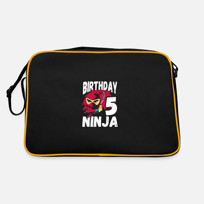Cool Ninja for your 5th birthday Retro Bag