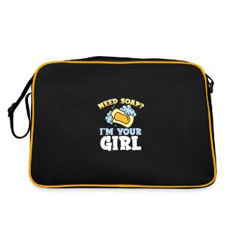 Je suis votre fille Savon - Sac Retro - noir/or - Dos