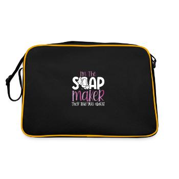 Je suis le savonnier - Sac Retro - noir/or - Dos