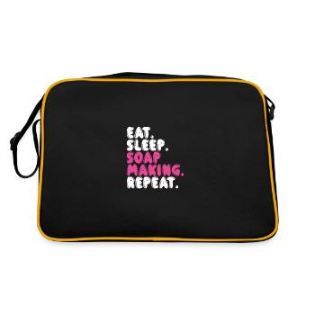 Manger du savon pour faire du sommeil - Sac Retro - noir/or - Dos