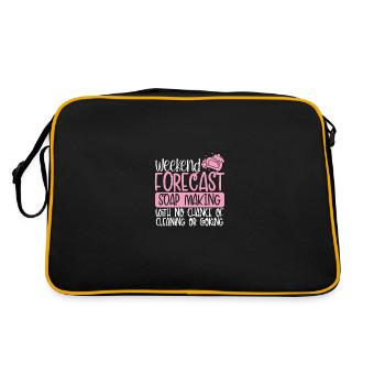 Weekend forecast soap production - Retro Bag - black/gold - Back