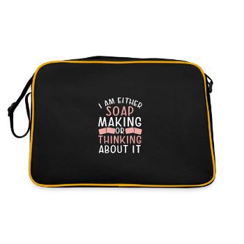 Faire du savon ou y penser - Sac Retro - noir/or - Dos