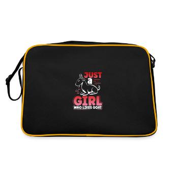 Juste une fille qui aime la chèvre - Sac Retro - noir/or - Dos