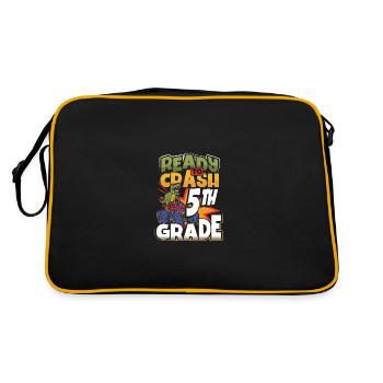 Prêt pour le crash de la 5ème classe - Sac Retro - noir/or - Dos